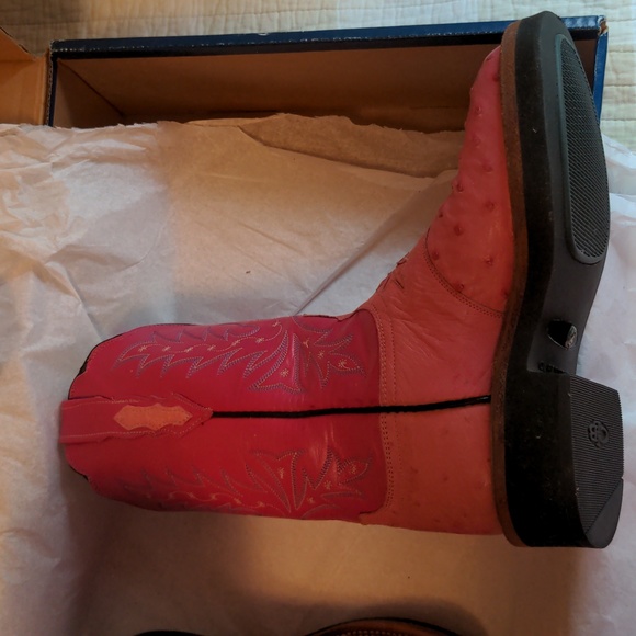 Lucchese Pink Cowboy boots women's size 6 B - Picture 6 of 16
